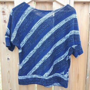 American City Wear Side Stripe Top 3/4 sleeves L